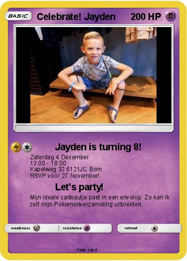 Pokemon Celebrate! Jayden