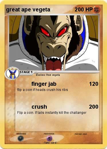 Pokemon great ape vegeta