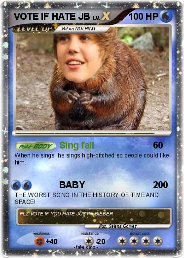 Pokemon VOTE IF HATE JB Pokemon VOTE IF HATE JB