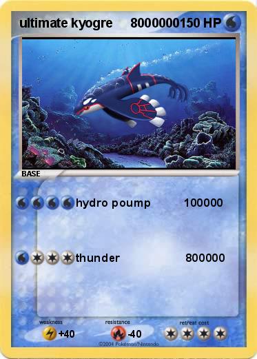 Pokemon ultimate kyogre     8000000