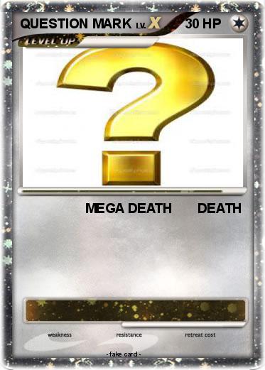 Pokemon QUESTION MARK