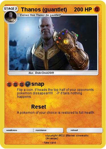 Pokemon Thanos (guantlet)