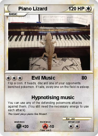 Pokemon Piano Lizard