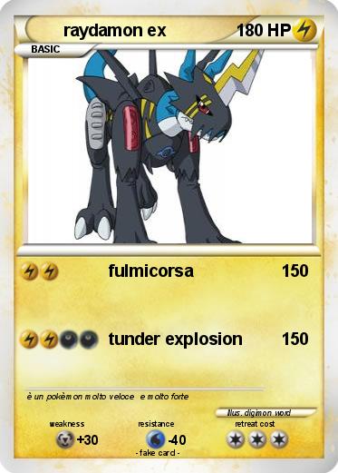 Pokemon raydamon ex
