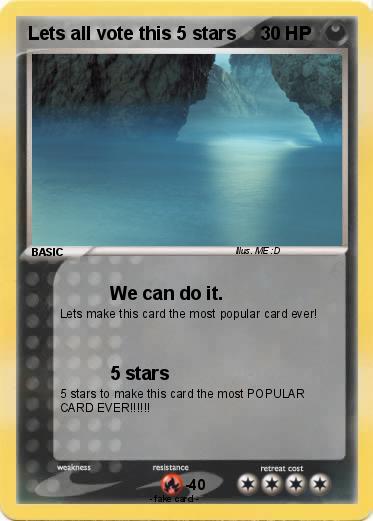 Pokemon Lets all vote this 5 stars
