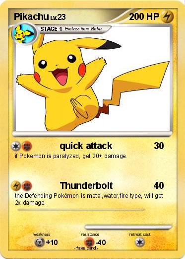 Pokemon Pikachu