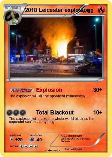 Pokemon 2018 Leicester explosion
