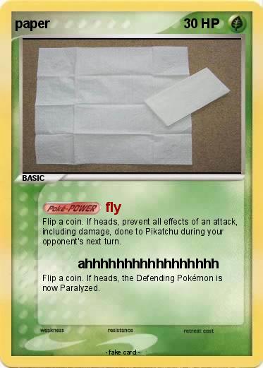 Pokemon paper
