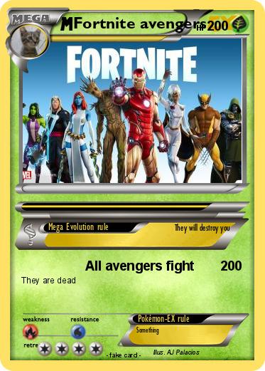 Pokemon Fortnite avengers