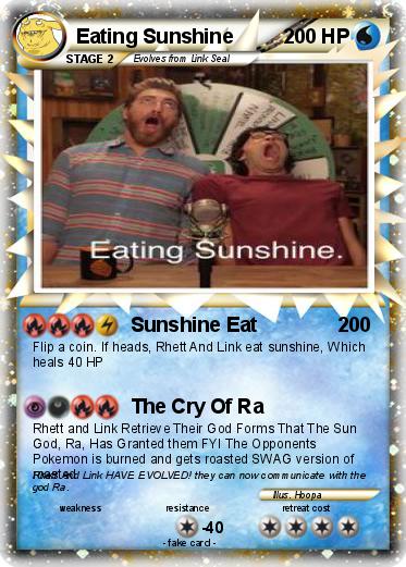 Pokemon Eating Sunshine