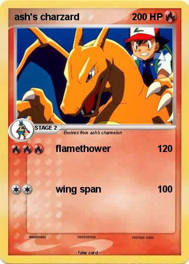 Pokemon ash's charzard