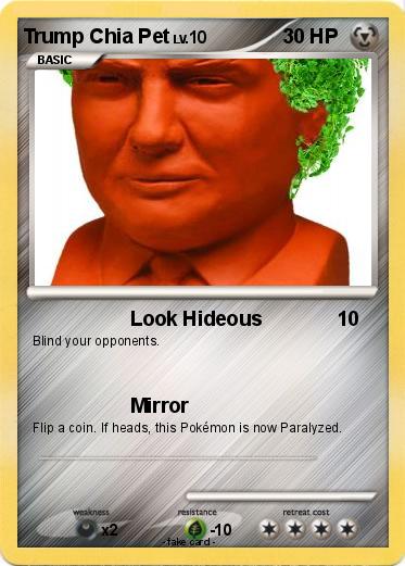 Pokemon Trump Chia Pet