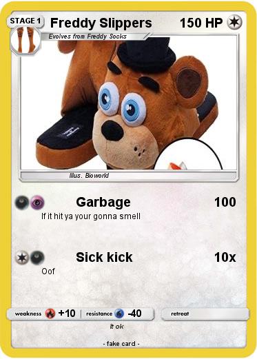 Pokemon Freddy Slippers