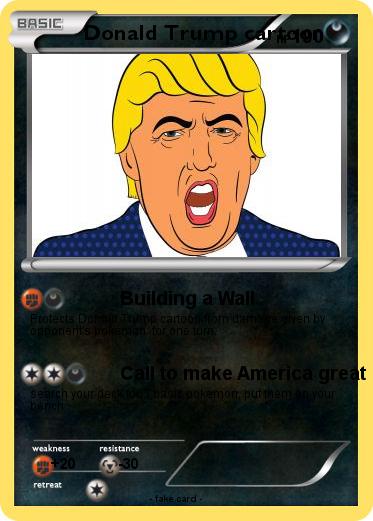 Pokemon Donald Trump cartoon