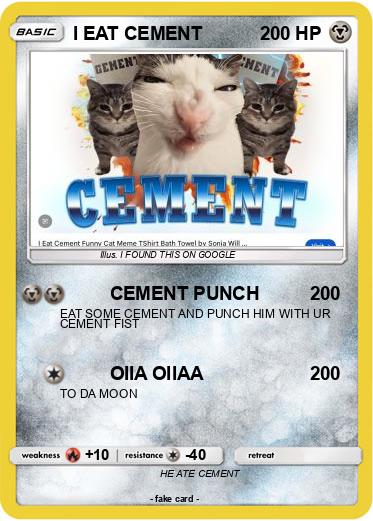 Pokemon I EAT CEMENT