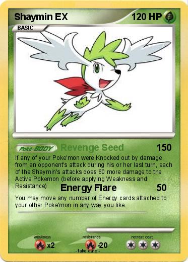 Card Pokemon Shaymin Ex