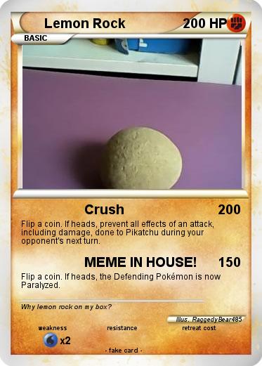 Pokemon Lemon Rock