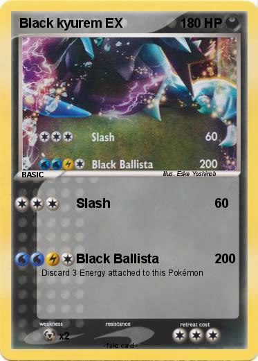 Pokemon Black kyurem EX
