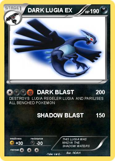 Pokemon DARK LUGIA EX