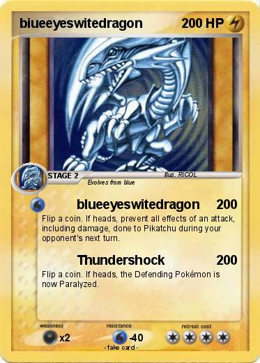 Pokemon biueeyeswitedragon