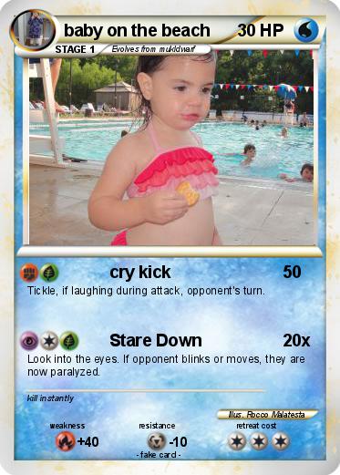 Pokemon baby on the beach