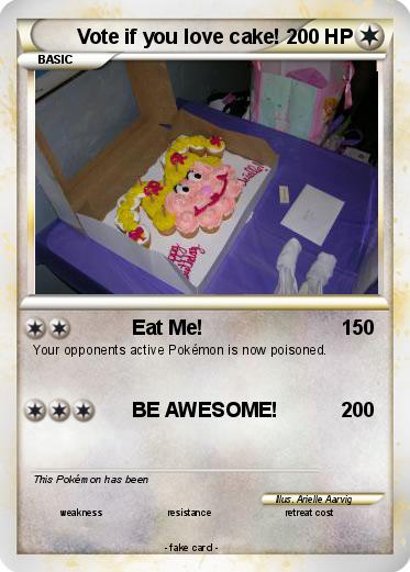 Pokemon Vote if you love cake!