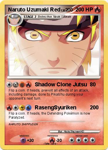 Pokemon Naruto Uzumaki Red