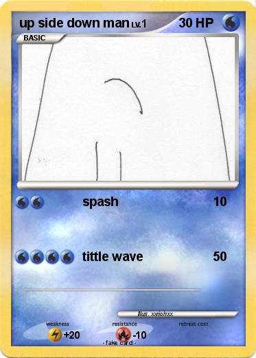 Pokemon up side down man