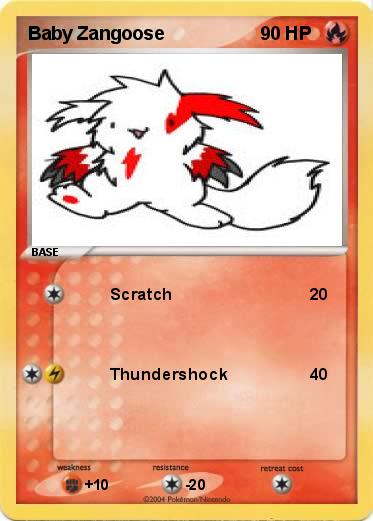 Pokemon Baby Zangoose
