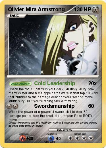 Pokemon Olivier Mira Armstrong