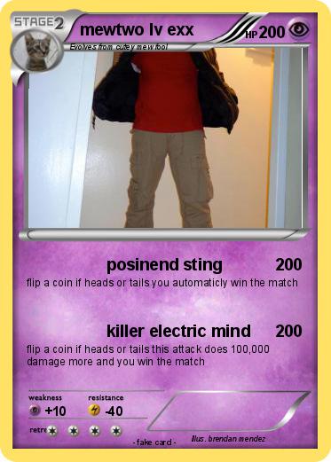 Pokemon mewtwo lv exx