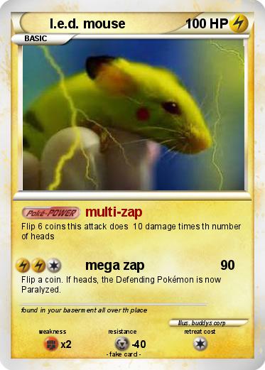 Pokemon l.e.d. mouse