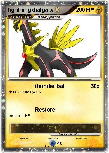 Pokemon lightning dialga