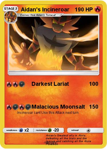 Pokemon Aidan's Incineroar