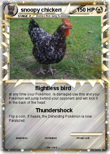 Pokemon snoopy chicken