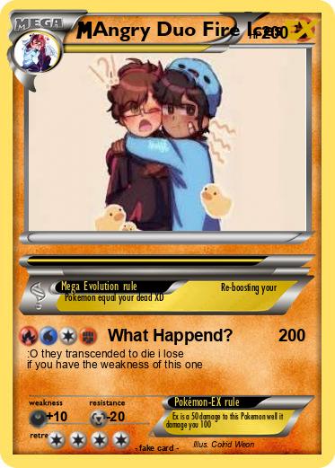 Pokemon Angry Duo Fire Ices