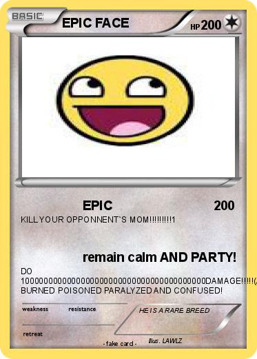 Pokemon EPIC FACE