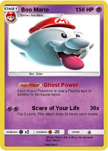 Pokemon Boo Mario