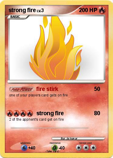 Pokemon strong fire