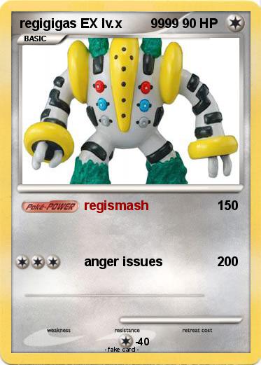 Pokemon regigigas EX lv.x        9999