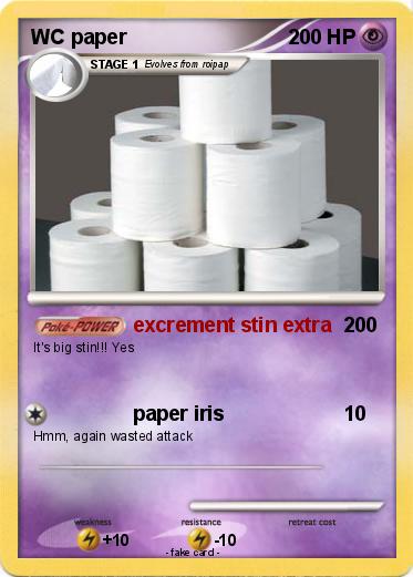 Pokemon WC paper