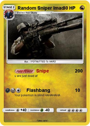 Pokemon Random Sniper lmao