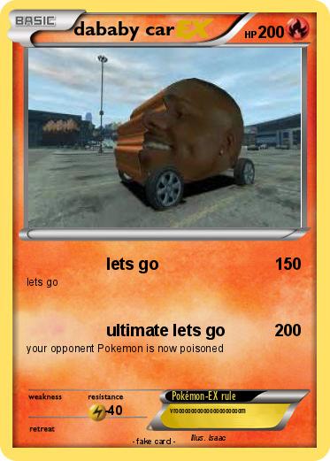 Pokemon dababy car