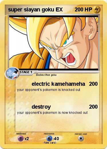 Pokemon super siayan goku EX