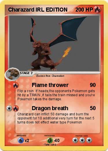 Pokemon Charazard IRL EDITION Pokemon Charazard IRL EDITION