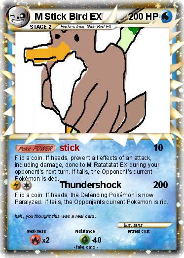 Pokemon M Stick Bird EX