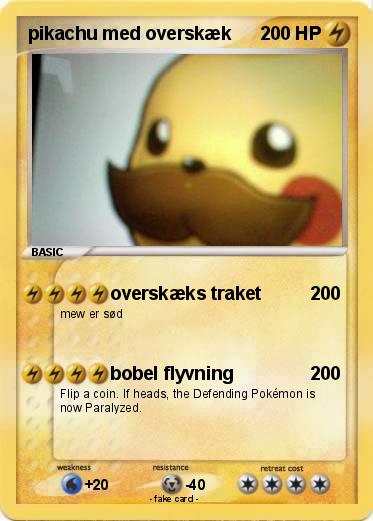 Pokemon pikachu med overskæk