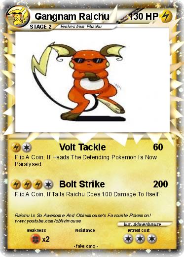 Pokemon Gangnam Raichu
