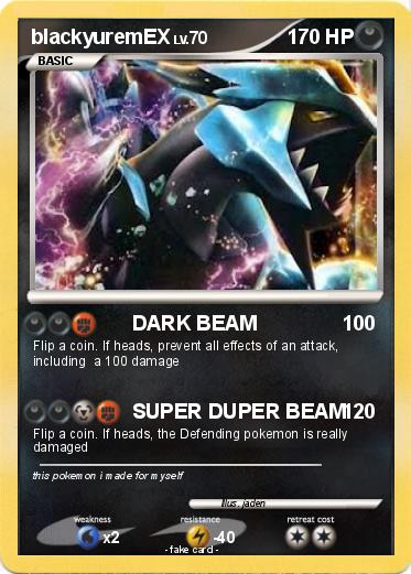 Pokemon blackyuremEX