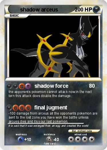 Pokemon shadow arceus
